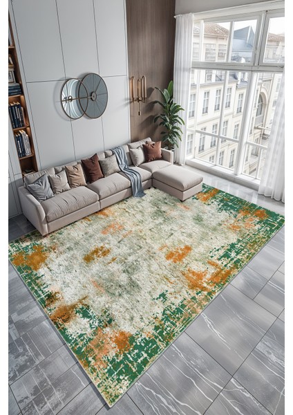 Modern Dekoratif Yıkanabilir Kaymaz Taban Halı – İnce, Yumuşak Salon Halısı, Mutfak Halısı ve Yolluk