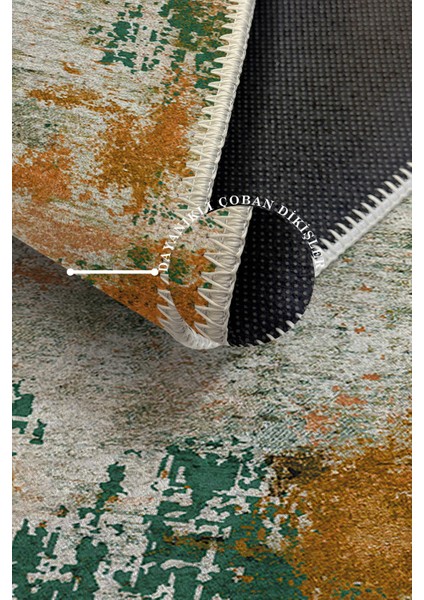 Modern Dekoratif Yıkanabilir Kaymaz Taban Halı – İnce, Yumuşak Salon Halısı, Mutfak Halısı ve Yolluk