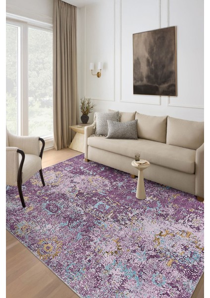 Halı Dekoratif Özel Tasarım Modern İnce Yıkanabilir 800 Gr /M2 Kaymaz Taban Trend Halı