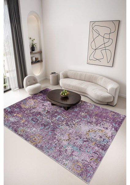 Halı Dekoratif Özel Tasarım Modern İnce Yıkanabilir 800 Gr /M2 Kaymaz Taban Trend Halı