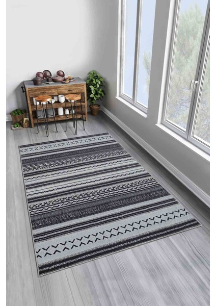 Modern Dekoratif Yıkanabilir Kaymaz Taban Halı – İnce, Yumuşak Salon Halısı, Mutfak Halısı ve Yolluk