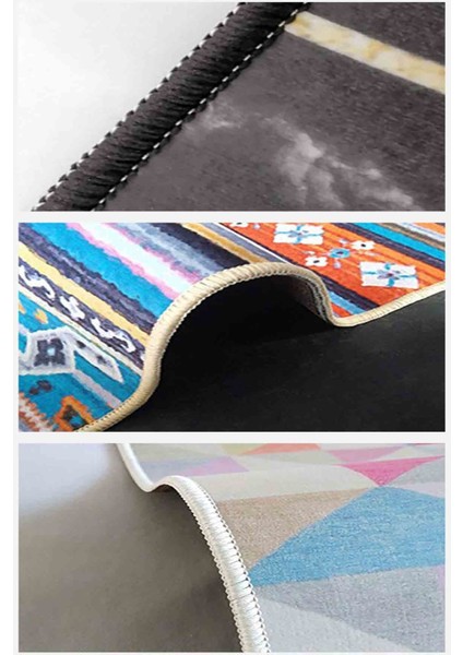 Modern Dekoratif Yıkanabilir Kaymaz Taban Halı – İnce, Yumuşak Salon Halısı, Mutfak Halısı ve Yolluk fırsatları