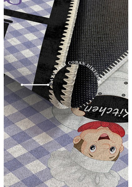 Modern Dekoratif Yıkanabilir Kaymaz Taban Halı – İnce, Yumuşak Salon Halısı, Mutfak Halısı ve Yolluk