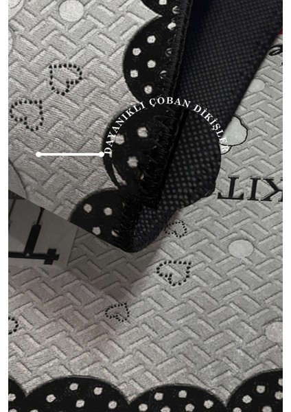 Modern Dekoratif Yıkanabilir Kaymaz Taban Halı – İnce, Yumuşak Salon Halısı, Mutfak Halısı ve Yolluk