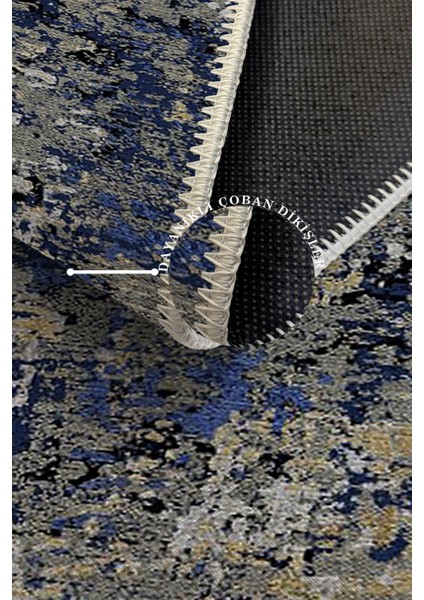 Modern Dekoratif Yıkanabilir Kaymaz Taban Halı – İnce, Yumuşak Salon Halısı, Mutfak Halısı ve Yolluk