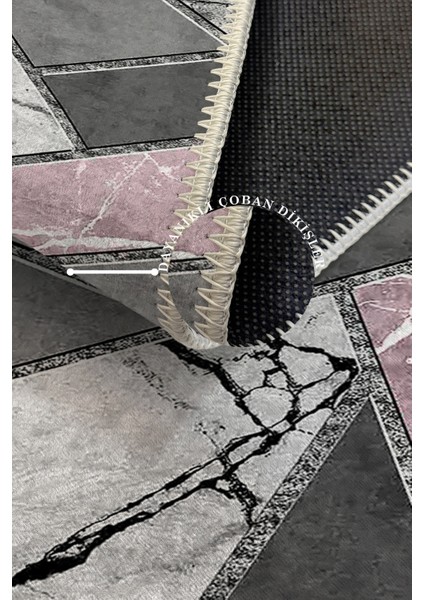 Modern Dekoratif Yıkanabilir Kaymaz Taban Halı – İnce, Yumuşak Salon Halısı, Mutfak Halısı ve Yolluk