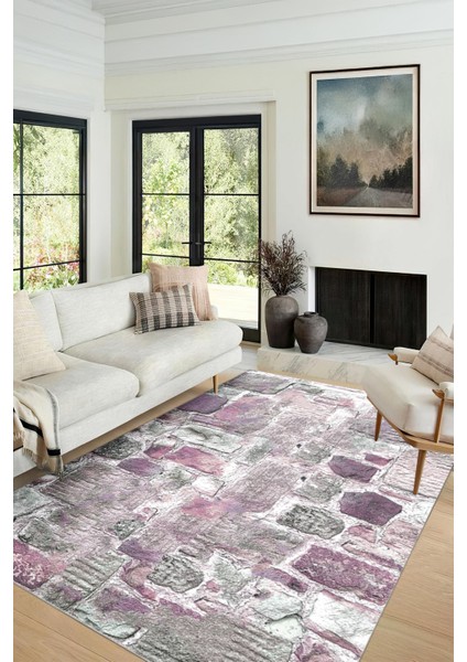 Modern Dekoratif Yıkanabilir Kaymaz Taban Halı – İnce, Yumuşak Salon Halısı, Mutfak Halısı ve Yolluk