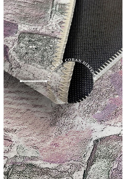 Modern Dekoratif Yıkanabilir Kaymaz Taban Halı – İnce, Yumuşak Salon Halısı, Mutfak Halısı ve Yolluk