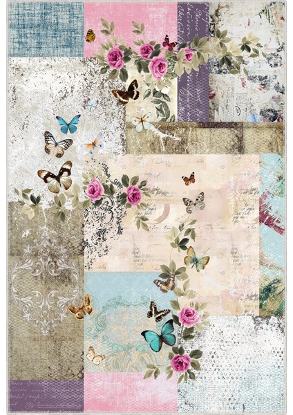 Modern Dekoratif Yıkanabilir Kaymaz Taban Halı – İnce, Yumuşak Salon Halısı, Mutfak Halısı ve Yolluk