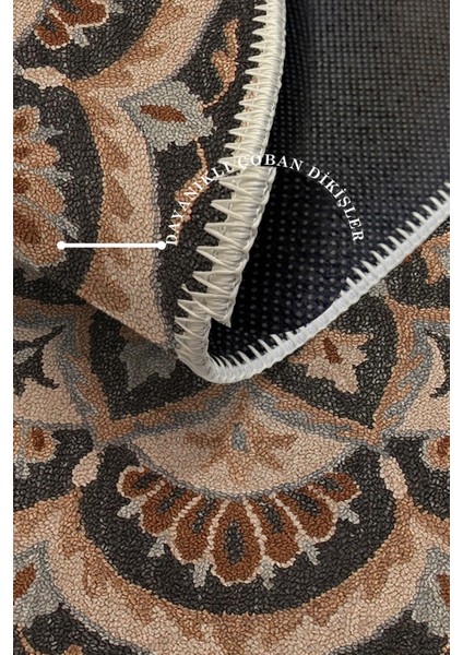 Modern Dekoratif Yıkanabilir Kaymaz Taban Halı – İnce, Yumuşak Salon Halısı, Mutfak Halısı ve Yolluk