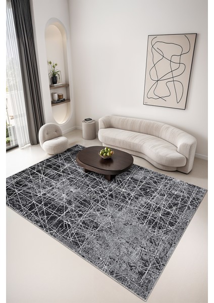 Modern Dekoratif Yıkanabilir Kaymaz Taban Halı – İnce, Yumuşak Salon Halısı, Mutfak Halısı ve Yolluk