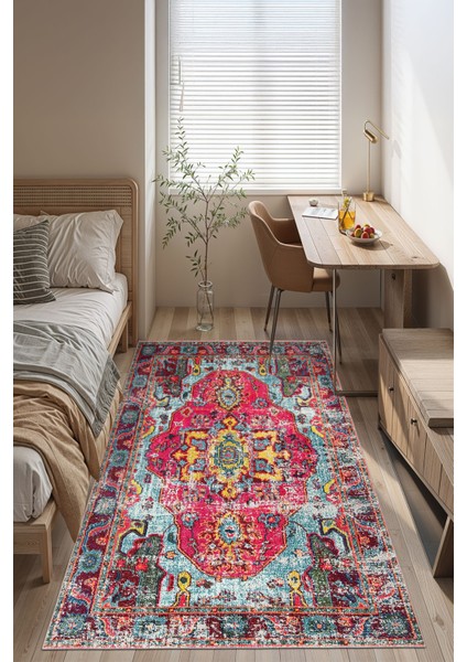 Modern Dekoratif Yıkanabilir Kaymaz Taban Halı – İnce, Yumuşak Salon Halısı, Mutfak Halısı ve Yolluk