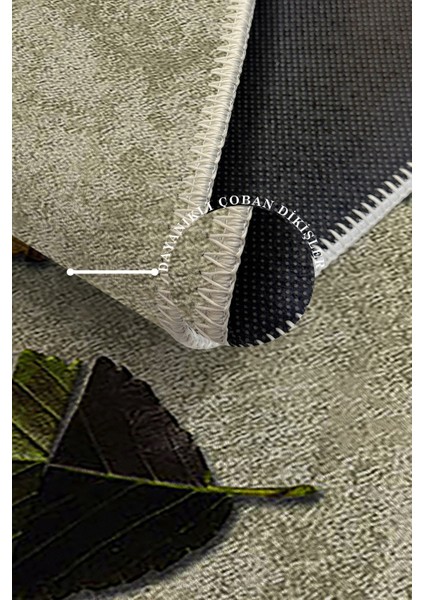 Modern Dekoratif Yıkanabilir Kaymaz Taban Halı – İnce, Yumuşak Salon Halısı, Mutfak Halısı ve Yolluk