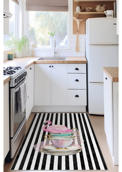 Modern Dekoratif Yıkanabilir Kaymaz Taban Halı – İnce, Yumuşak Salon Halısı, Mutfak Halısı ve Yolluk