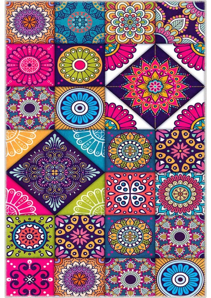 Modern Dekoratif Yıkanabilir Kaymaz Taban Halı – İnce, Yumuşak Salon Halısı, Mutfak Halısı ve Yolluk