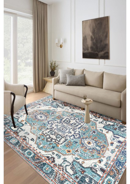 Modern Dekoratif Yıkanabilir Kaymaz Taban Halı – İnce, Yumuşak Salon Halısı, Mutfak Halısı ve Yolluk