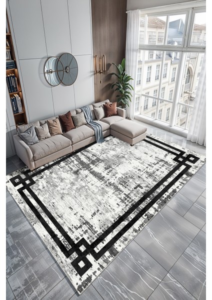 Modern Dekoratif Yıkanabilir Kaymaz Taban Halı – İnce, Yumuşak Salon Halısı, Mutfak Halısı ve Yolluk