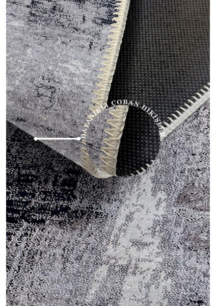 Modern Dekoratif Yıkanabilir Kaymaz Taban Halı – İnce, Yumuşak Salon Halısı, Mutfak Halısı ve Yolluk