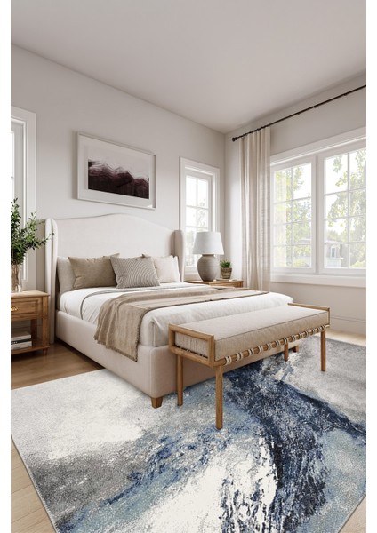 Modern Dekoratif Yıkanabilir Kaymaz Taban Halı – İnce, Yumuşak Salon Halısı, Mutfak Halısı ve Yolluk