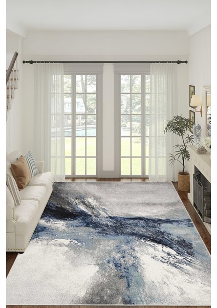 Modern Dekoratif Yıkanabilir Kaymaz Taban Halı – İnce, Yumuşak Salon Halısı, Mutfak Halısı ve Yolluk