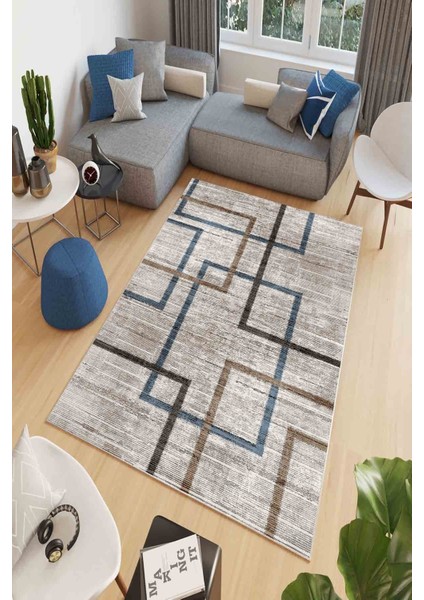 Modern Dekoratif Yıkanabilir Kaymaz Taban Halı – İnce, Yumuşak Salon Halısı, Mutfak Halısı ve Yolluk