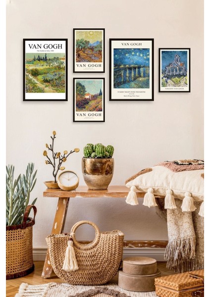 Van Gogh 5'li Tablo fiyatları