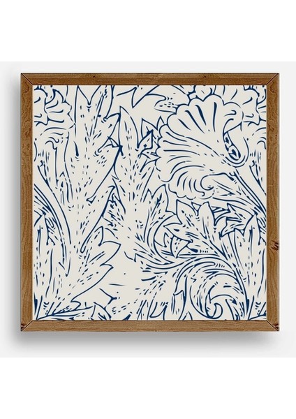 Yaprak Ahşap Çerçeveli Tablo