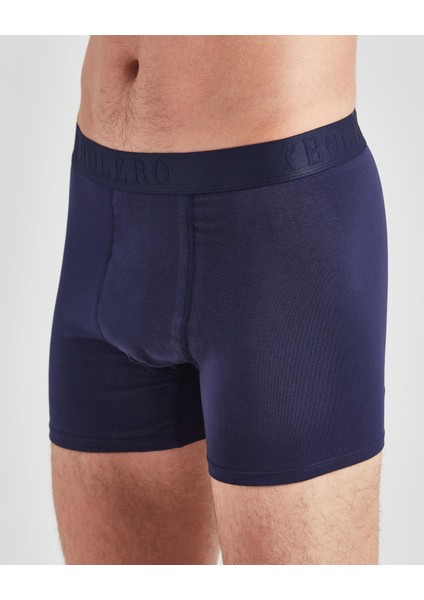 Erkek 3'lü Pamuklu Boxer Bordo Gri Lacivert modelleri