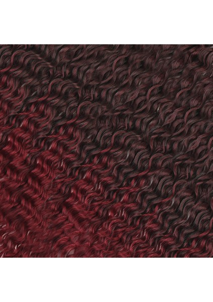 Rus Afro Dalgası Saç / Siyah / Kızıl Ombreli modelleri