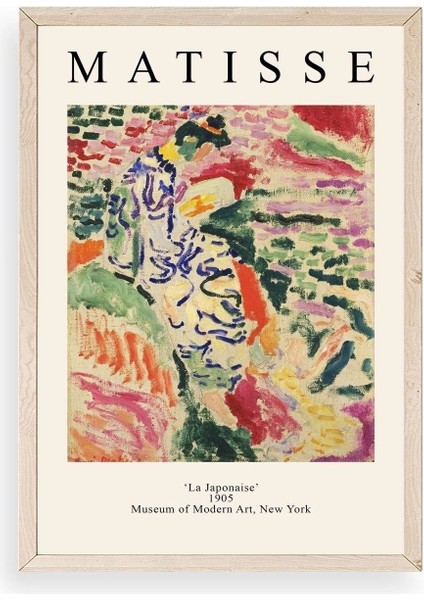 Henri Matisse Ahşap Çerçeveli Tablo