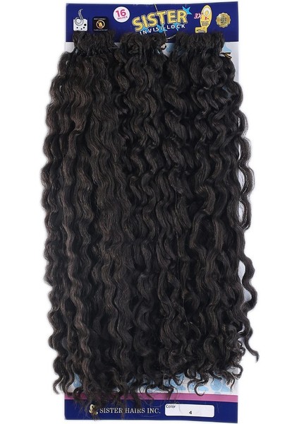 Afro Dalgası Saç/kahverengi 4