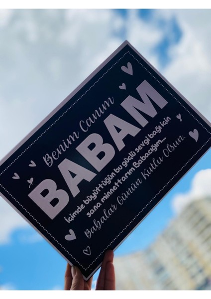 Babalar Günü Için Babam Yazılı Tablo