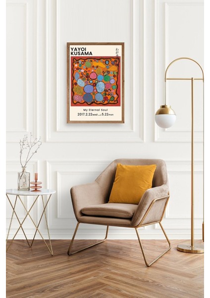 Yayoi Kusama Ahşap Çerçeveli Tablo fiyatları