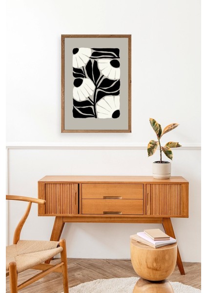 Çiçek Ahşap Çerçeveli Tablo modelleri