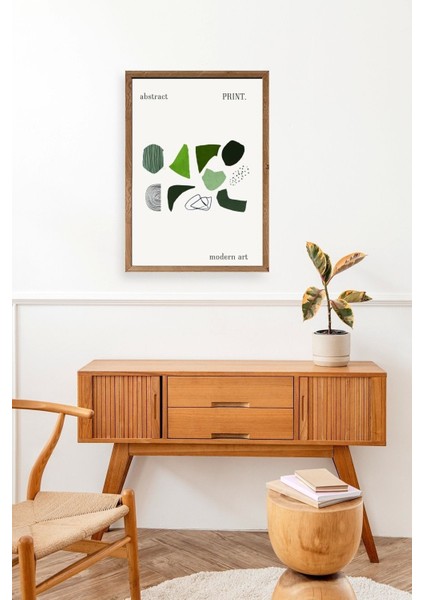 Soyut Ahşap Çerçeveli Tablo modelleri