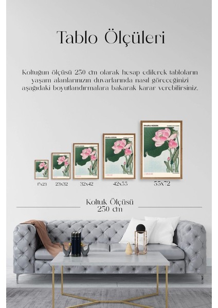 Ohara Koson Ahşap Çerçeveli Tablo indirimleri