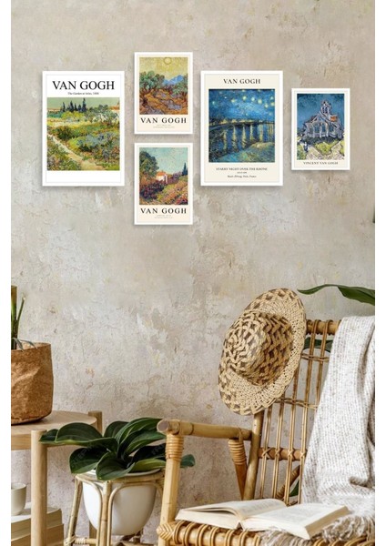Van Gogh 5'li Tablo fiyatları