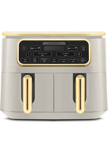 Air Pro Cook Duo Tandır 4+4 Litre Airfryer Stargold 8 Kişilik