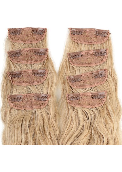 Fiber Sentetik Kabarık Dalgalı 8 Parça Çıt Çıt / Balköpüğü Beyaz Platin Röfleli fiyatları