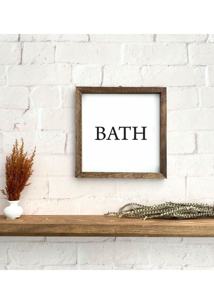 Banyo Bath Levha Ahşap Çerçeve