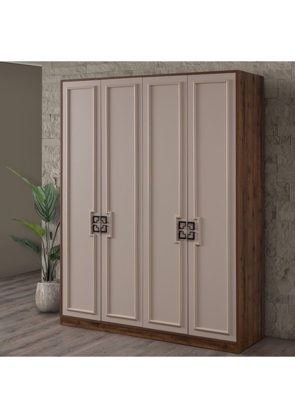 Gardırop, Sedef 4 Kapaklı Dolap
