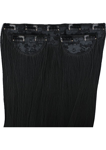 Fiber Sentetik Düz Yarım Ay + 2 Yan Çıt Çıt / Siyah fiyatları