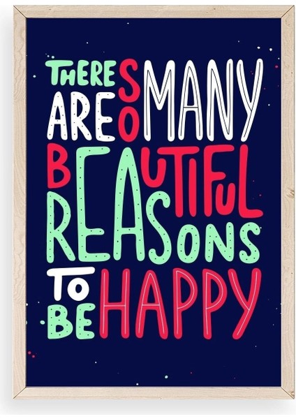 Motto Ahşap Çerçeveli Tablo