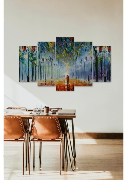 Bağ Bozumu Hüzün Sonbahar 5 Parçalı Mdf Tablo fiyatları