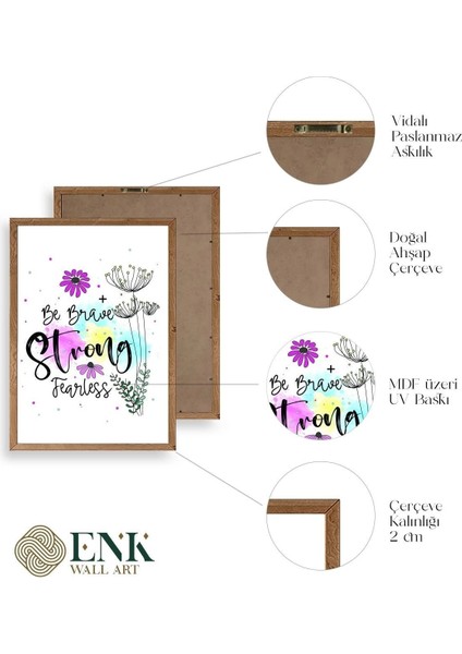 Motto Ahşap Çerçeveli Tablo fırsatları