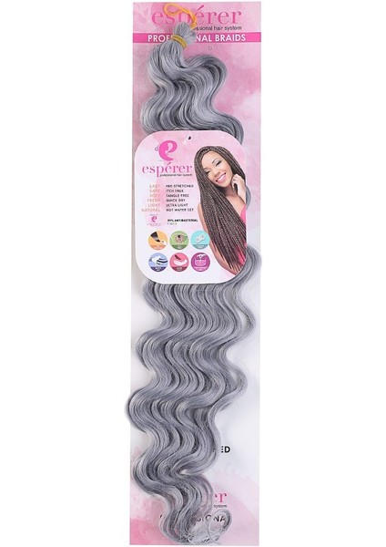 Su Dalgası Saç / Orta Ton Gri modelleri