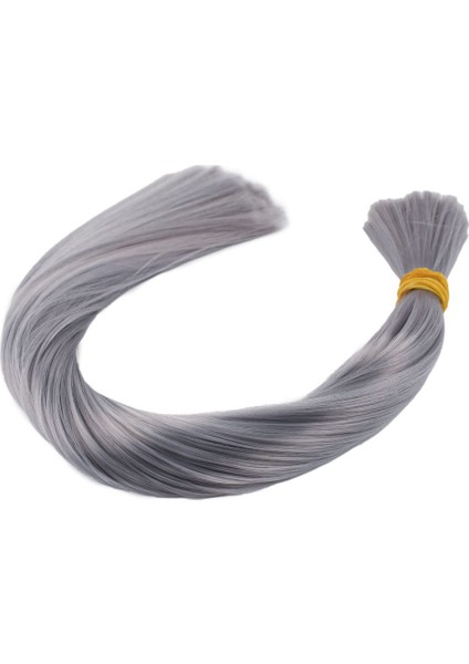 Koyu Gri Renkli Sentetik Boğum Saç / 1kg