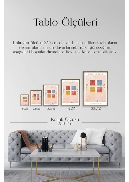 Hilma Af Klint Ahşap Çerçeveli Tablo indirimleri