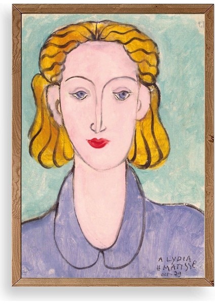 Henri Matisse Ahşap Çerçeveli Tablo