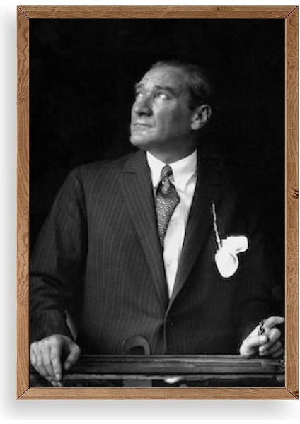 Atatürk Ahşap Çerçeveli Tablo